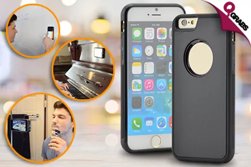 From QR35 Don't Let your Phone Succumb to Falling with a Black Anti Gravity iPhone Case - Compatible with iPhone 6, 6S & 7! (Up to QR144 Value)